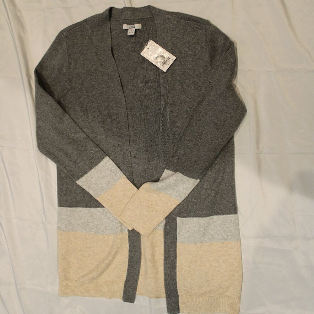 Croft and Barrow The Classic Grey Small Cardigan NWT